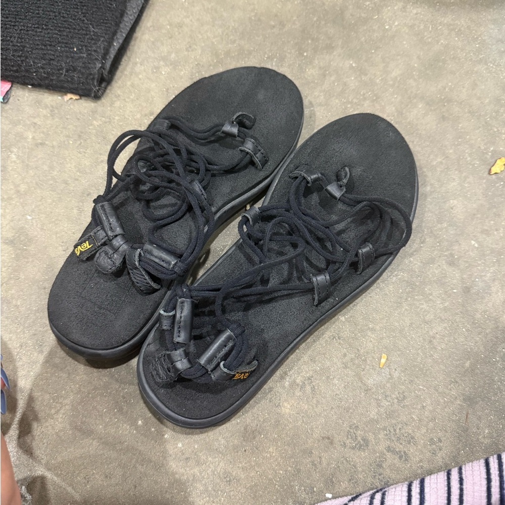 Teva Black Sandals Sleek Modern Design